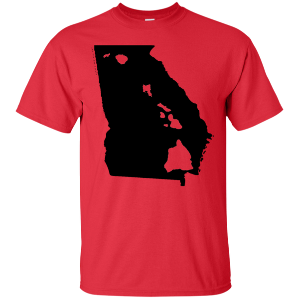 Living in Georgia with Hawaii Roots Ultra Cotton T-Shirt, T-Shirts, Hawaii Nei All Day