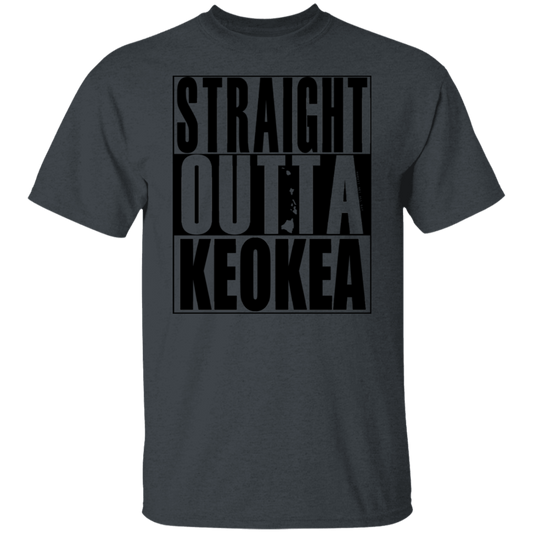 Straight Outta Keokea (black ink) T-Shirt