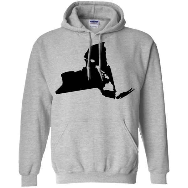 Living In New York With Hawaii Roots Pullover Hoodie 8 oz., Sweatshirts, Hawaii Nei All Day