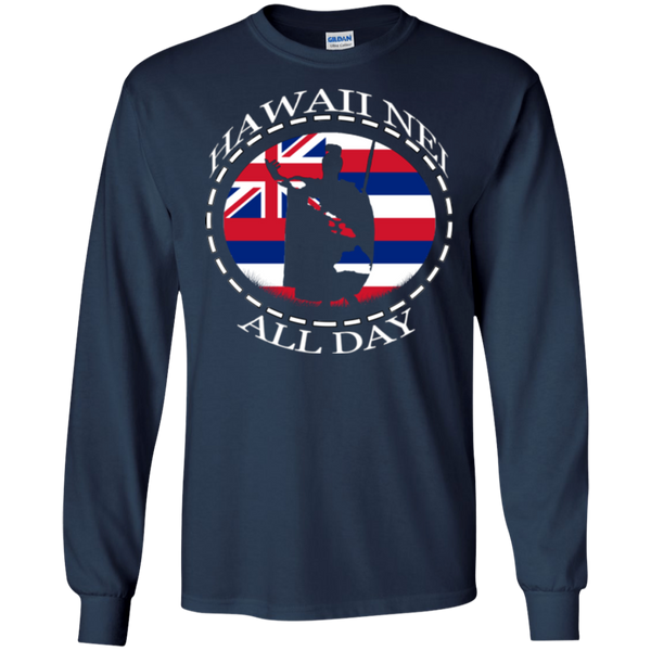 The Rising Sun  LS Ultra Cotton T-Shirt, T-Shirts, Hawaii Nei All Day