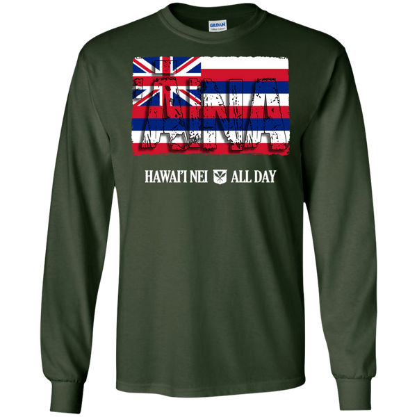 ʻĀina Hawai'i Nei LS Ultra Cotton T-Shirt, T-Shirts, Hawaii Nei All Day