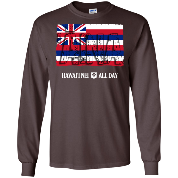 ʻĀina Hawai'i Nei LS Ultra Cotton T-Shirt, T-Shirts, Hawaii Nei All Day