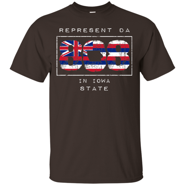 Rep Da 808 in Iowa State Ultra Cotton T-Shirt, T-Shirts, Hawaii Nei All Day