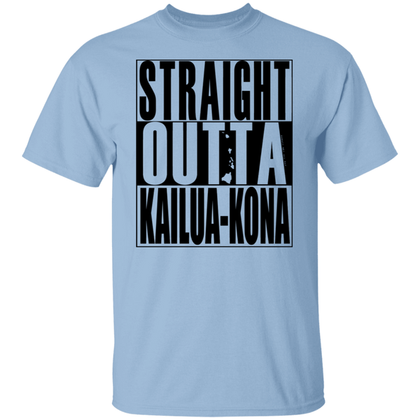 Straight Outta Kailua-Kona(black ink) T-Shirt