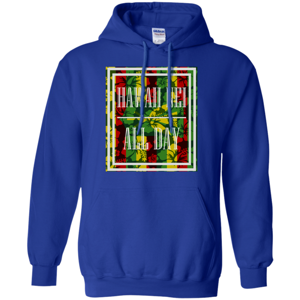 Hawai'i Floral Kanaka Maoli Pullover Hoodie, Sweatshirts, Hawaii Nei All Day