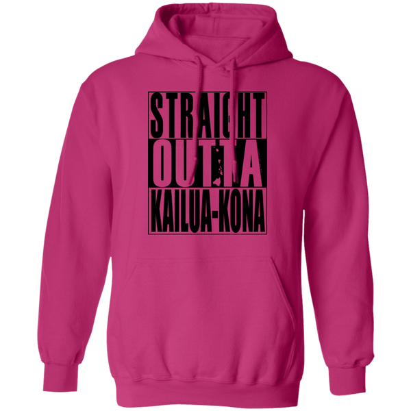 Straight Outta Kailua-Kona(black ink) Pullover Hoodie