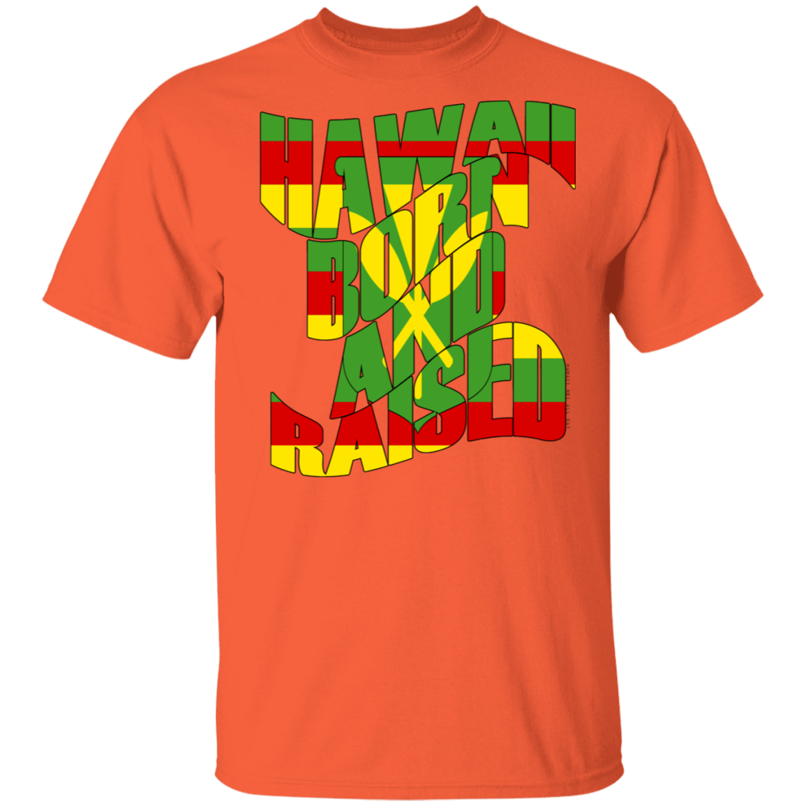 Hawaii Born and Raised Kanaka Maoli T-Shirt, T-Shirts, Hawaii Nei All Day