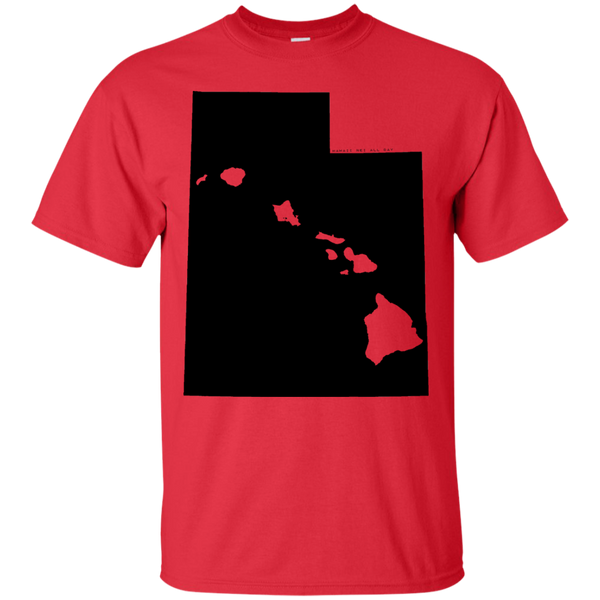 Living in Utah with Hawaii Roots Ultra Cotton T-Shirt, T-Shirts, Hawaii Nei All Day