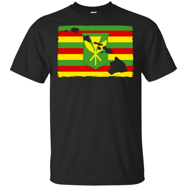 Hawai'i Kanaka Maoli Flag Ultra Cotton T-Shirt, T-Shirts, Hawaii Nei All Day