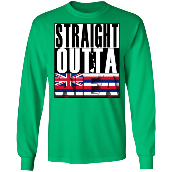 Straight Outta Aiea LS Ultra Cotton T-Shirt, T-Shirts, Hawaii Nei All Day