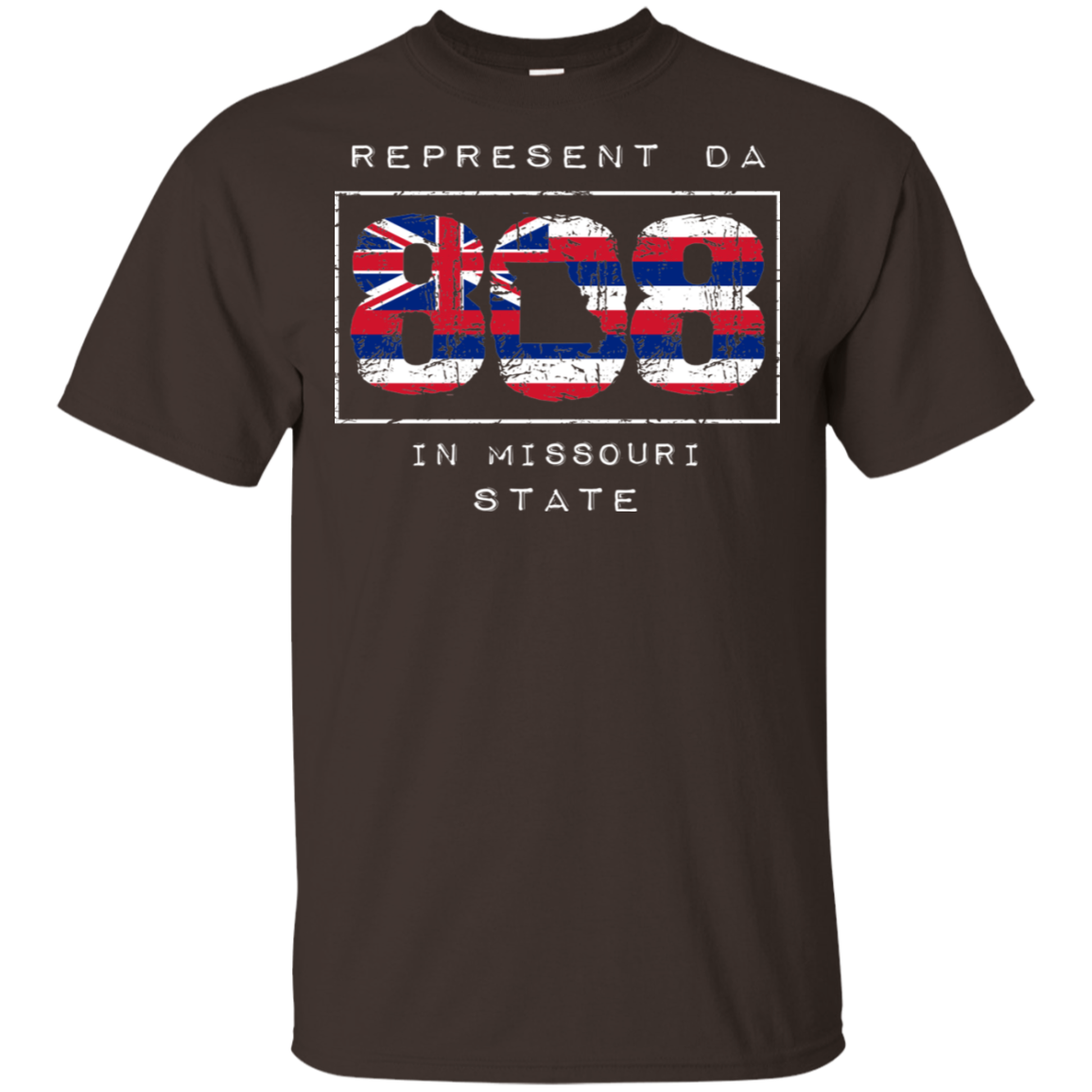 Rep Da 808 In Missouri State Ultra Cotton T-Shirt, T-Shirts, Hawaii Nei All Day