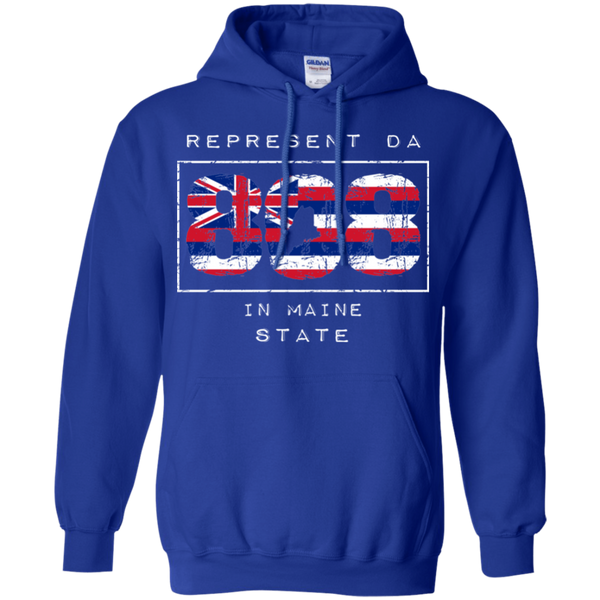 Rep Da 808 In Maine State Pullover Hoodie, Sweatshirts, Hawaii Nei All Day