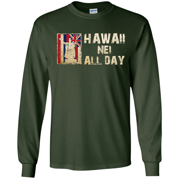 Hawaii Nei ALL DAY LS Ultra Cotton Tshirt - Hawaii Nei All Day
