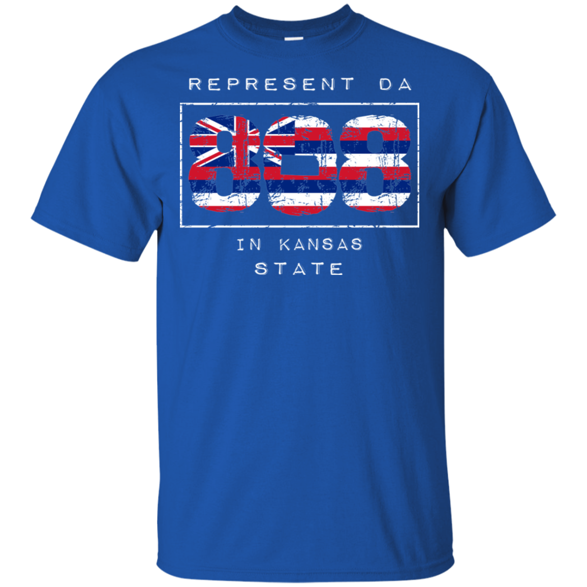 Rep Da 808 In Kansas State Ultra Cotton T-Shirt, T-Shirts, Hawaii Nei All Day