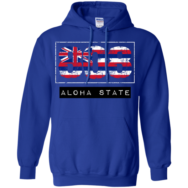 808 Aloha State Pullover Hoodie - Hawaii Nei All Day