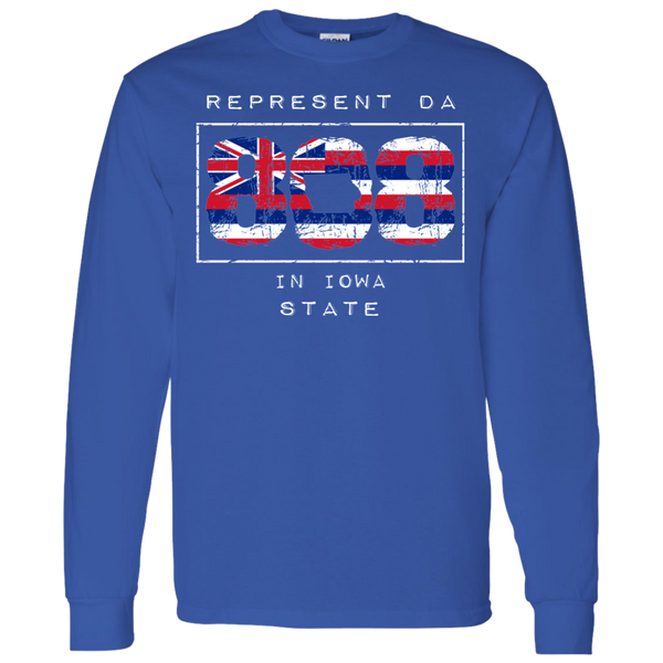 Rep Da 808 in Iowa State LS T-Shirt, T-Shirts, Hawaii Nei All Day