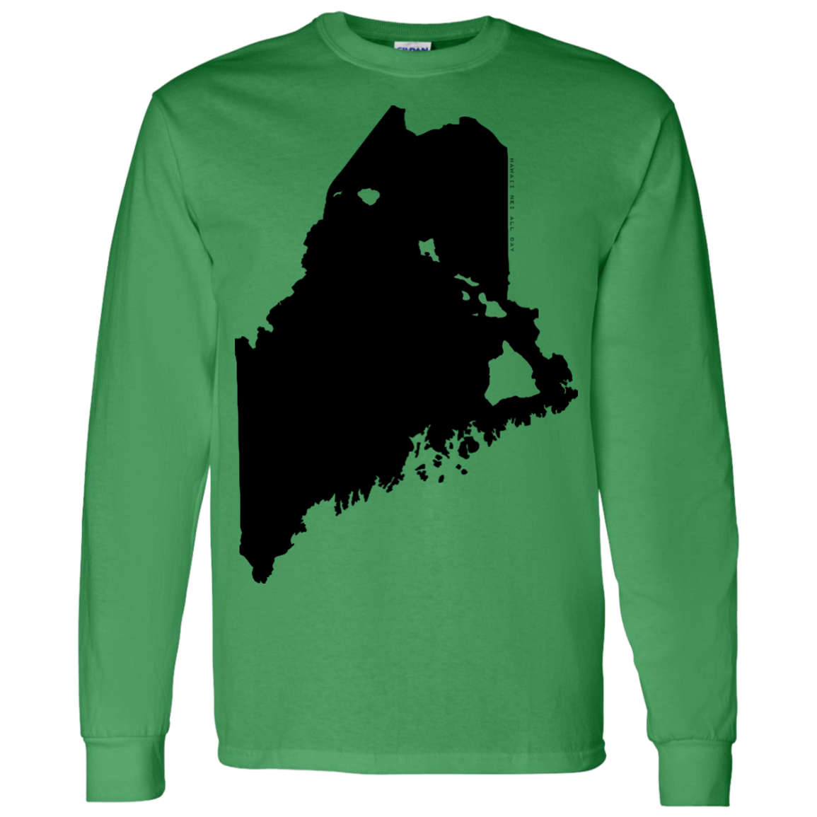 Living in Maine with Hawaii Roots LS T-Shirt 5.3 oz., T-Shirts, Hawaii Nei All Day