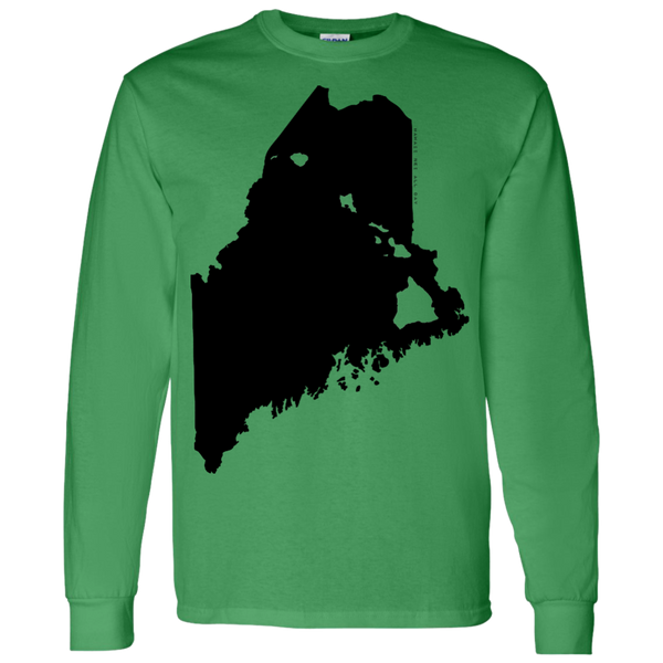 Living in Maine with Hawaii Roots LS T-Shirt 5.3 oz., T-Shirts, Hawaii Nei All Day