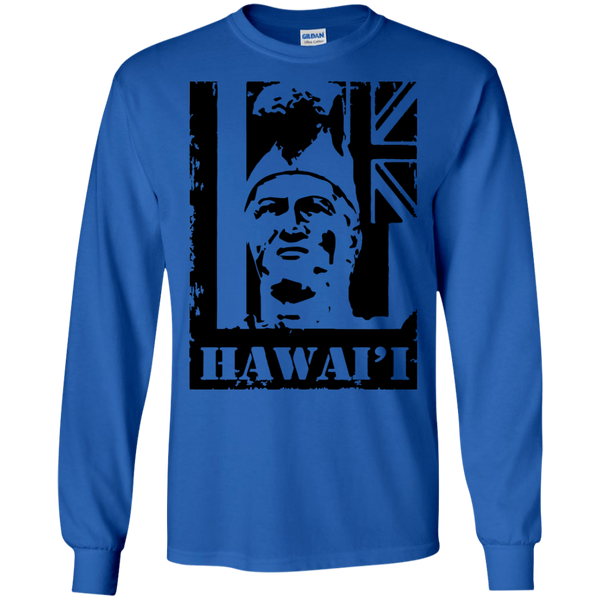 Hawai'i King Kamehameha LS Ultra Cotton T-Shirt, T-Shirts, Hawaii Nei All Day