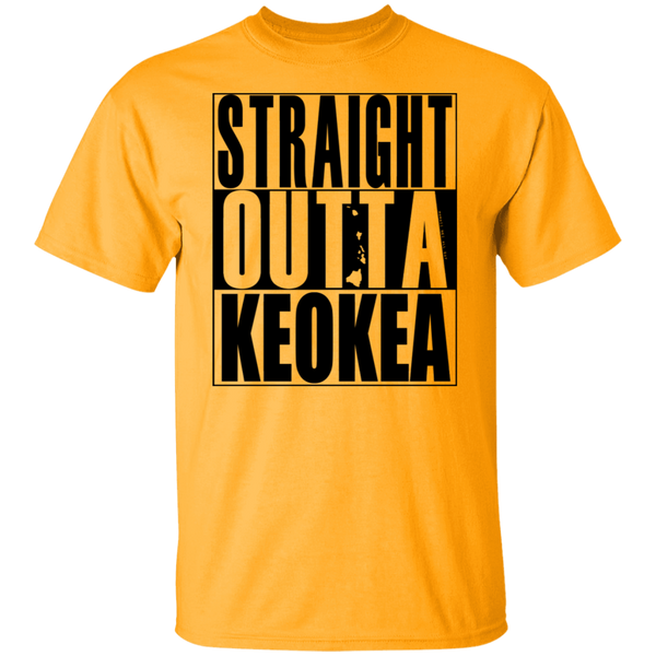 Straight Outta Keokea (black ink) T-Shirt