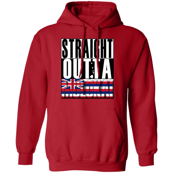 Straight Outta Molokai Hawaii Pullover Hoodie