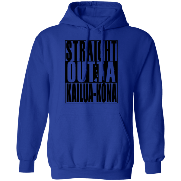 Straight Outta Kailua-Kona(black ink) Pullover Hoodie