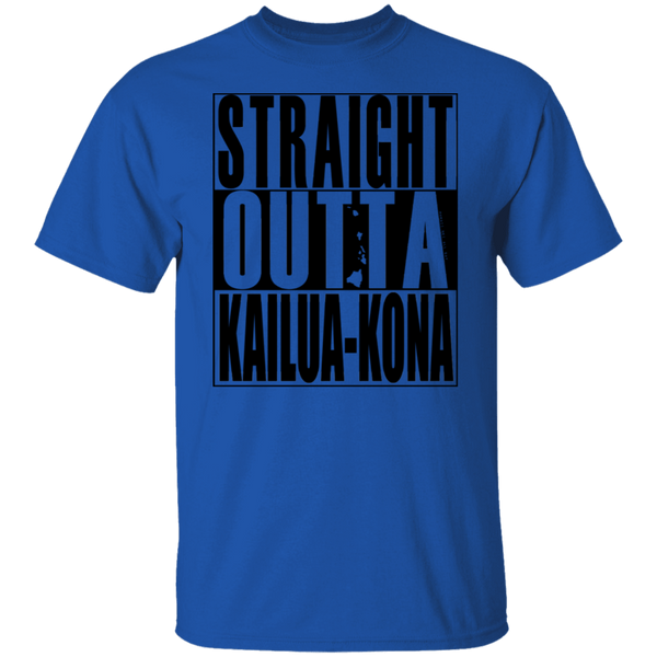 Straight Outta Kailua-Kona(black ink) T-Shirt