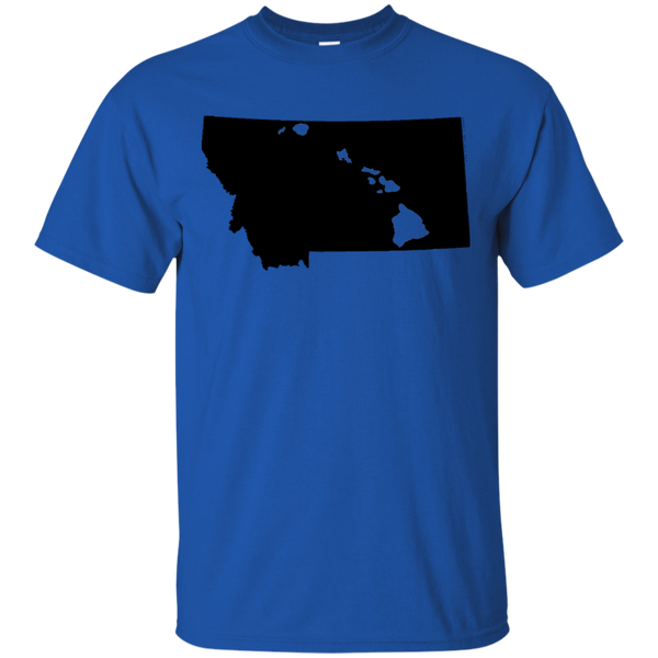 Living in Montana with Hawaii Roots Ultra Cotton T-Shirt, T-Shirts, Hawaii Nei All Day