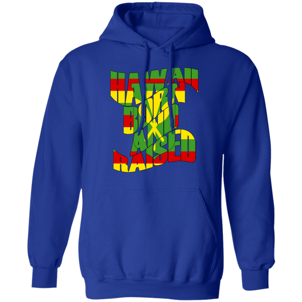 Hawaii Born and Raised Kanaka Maoli Flag Pullover Hoodie