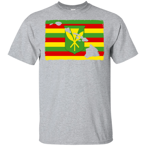 Hawai'i Kanaka Maoli Flag Ultra Cotton T-Shirt, T-Shirts, Hawaii Nei All Day