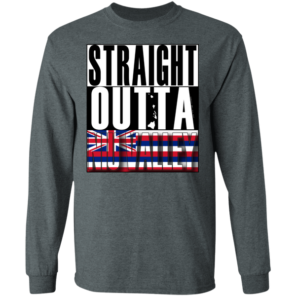 Straight Outta Niu Valley LS Ultra Cotton T-Shirt, T-Shirts, Hawaii Nei All Day