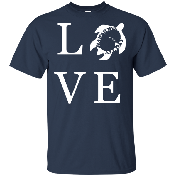 Honu LOVE (white) Ultra Cotton T-Shirt, T-Shirts, Hawaii Nei All Day