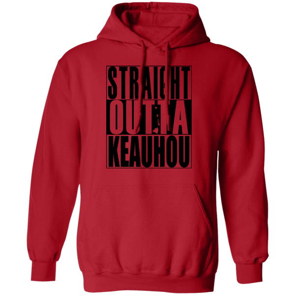 Straight Outta Keauhou (black ink) Pullover Hoodie