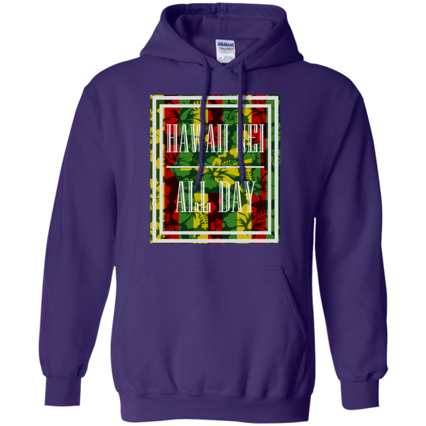 Hawai'i Floral Kanaka Maoli Pullover Hoodie, Sweatshirts, Hawaii Nei All Day