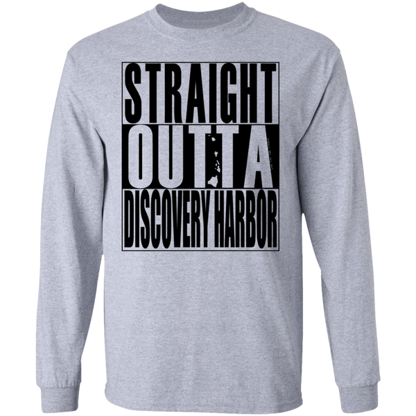 Straight Outta Discovery Harbor(black ink) LS T-Shirt