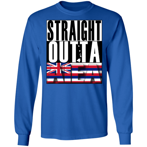 Straight Outta Aiea LS Ultra Cotton T-Shirt, T-Shirts, Hawaii Nei All Day