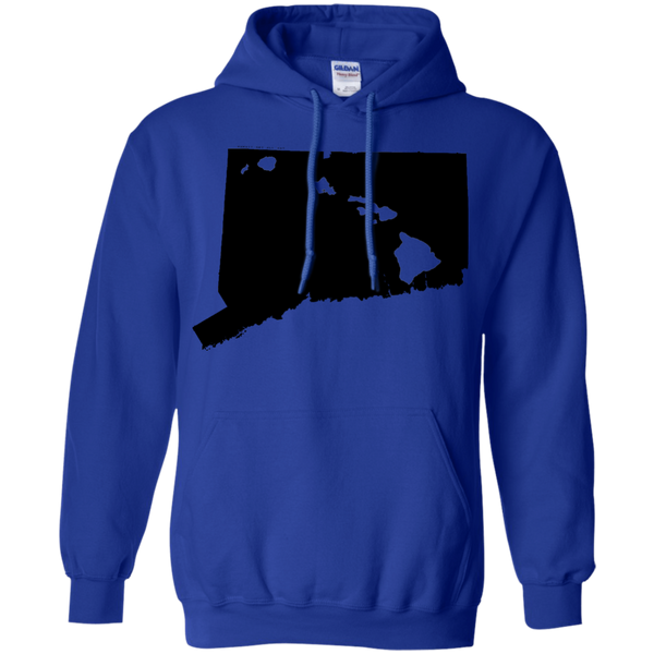 Living in Connecticut with Hawaii Roots Pullover Hoodie, Sweatshirts, Hawaii Nei All Day