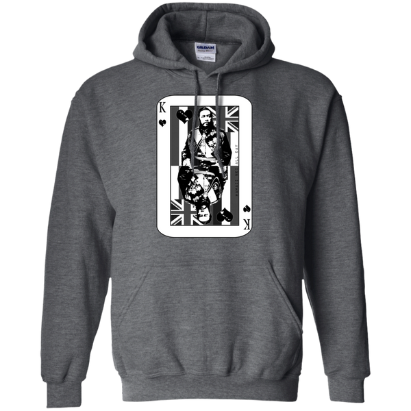 The King of Hawai'i Kalakaua(black ink) Pullover Hoodie, Sweatshirts, Hawaii Nei All Day