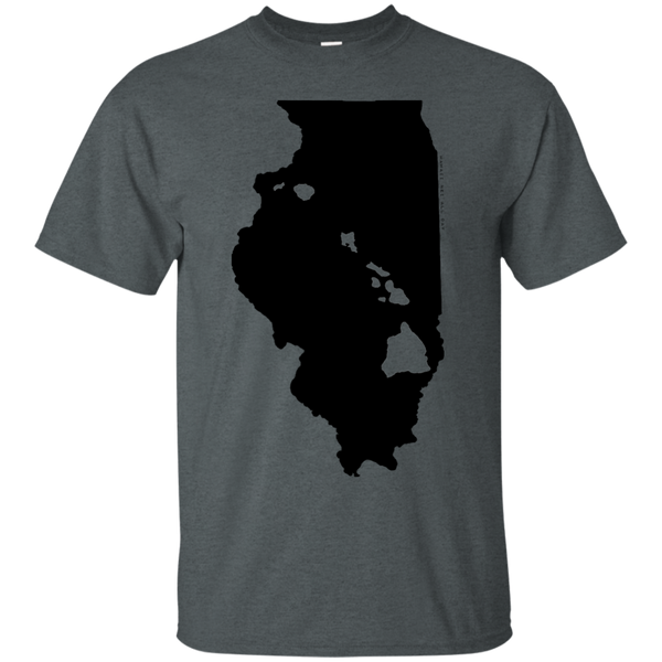 Living in Illinois with Hawaii Roots Ultra Cotton T-Shirt, T-Shirts, Hawaii Nei All Day