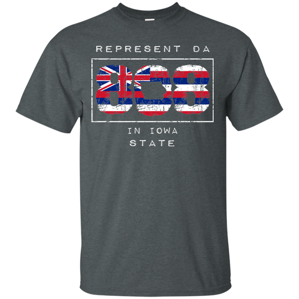 Rep Da 808 in Iowa State Ultra Cotton T-Shirt, T-Shirts, Hawaii Nei All Day