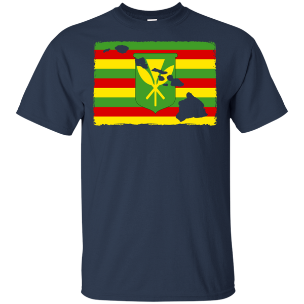 Hawai'i Kanaka Maoli Flag Ultra Cotton T-Shirt, T-Shirts, Hawaii Nei All Day