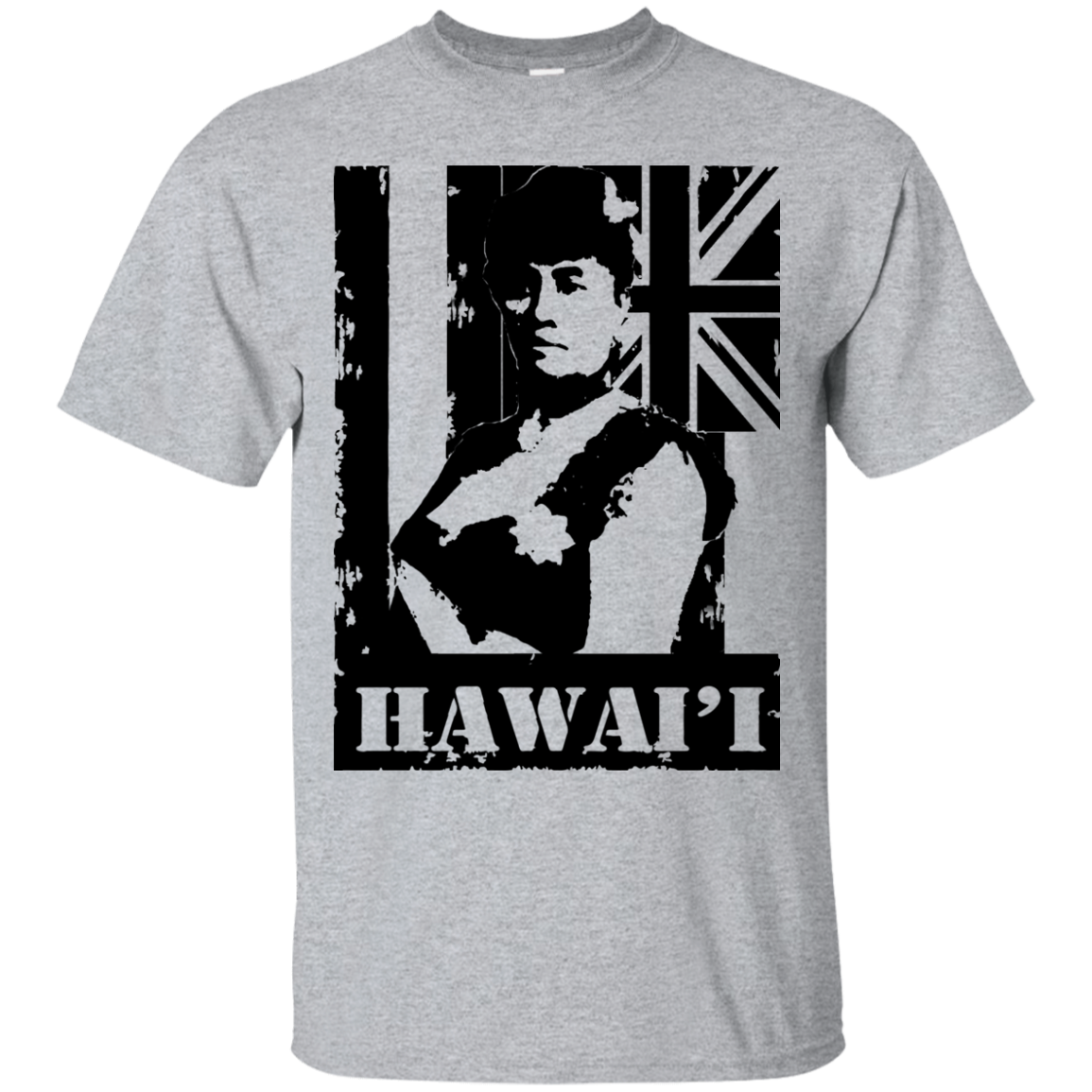 Hawai'i Queen Liliuokalani Ultra Cotton T-Shirt, T-Shirts, Hawaii Nei All Day