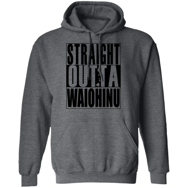 Straight Outta Waiohinu (black ink) Pullover Hoodie