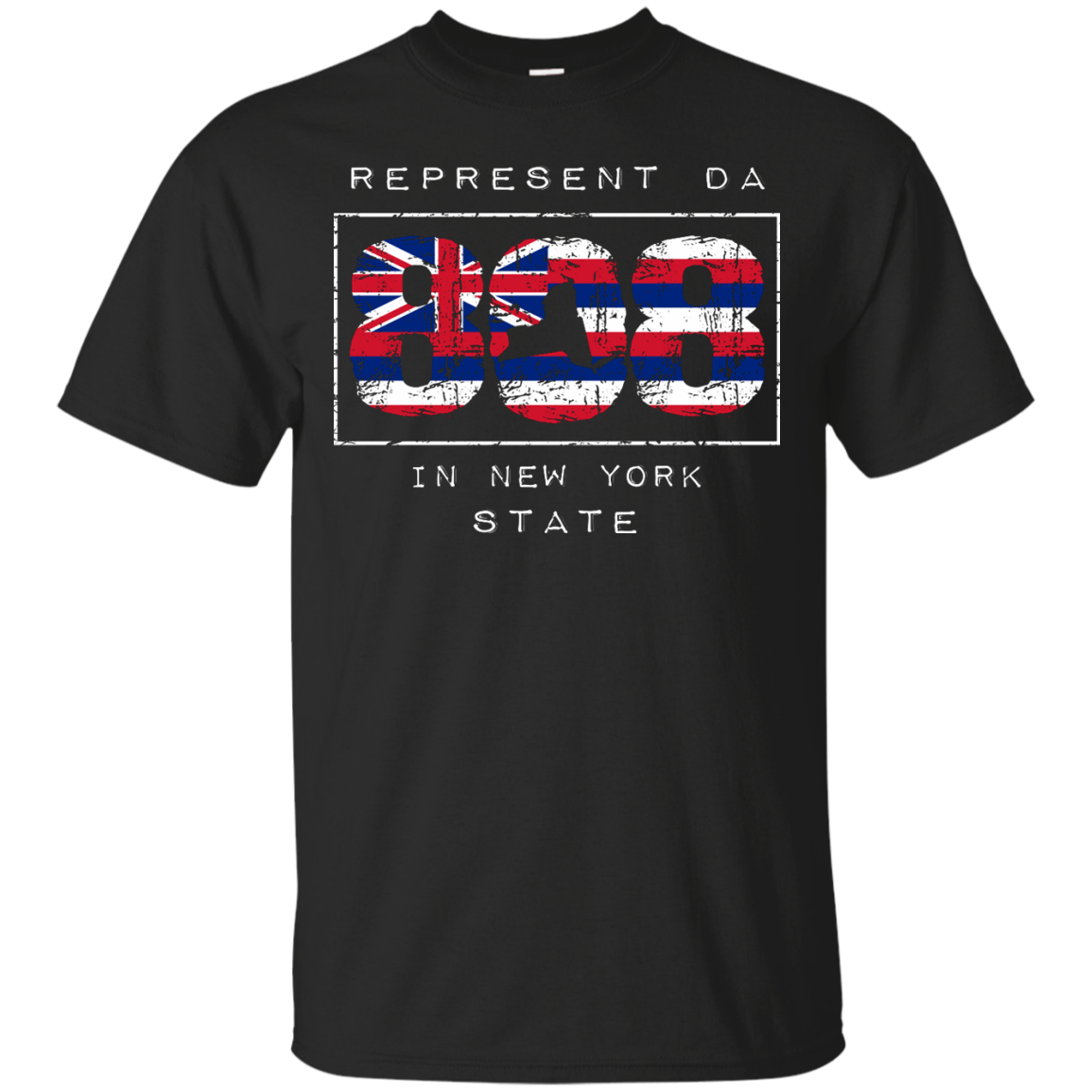 Represent Da 808 In New York State Ultra Cotton T-Shirt, T-Shirts, Hawaii Nei All Day