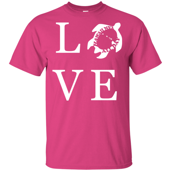 Honu LOVE (white) Ultra Cotton T-Shirt, T-Shirts, Hawaii Nei All Day