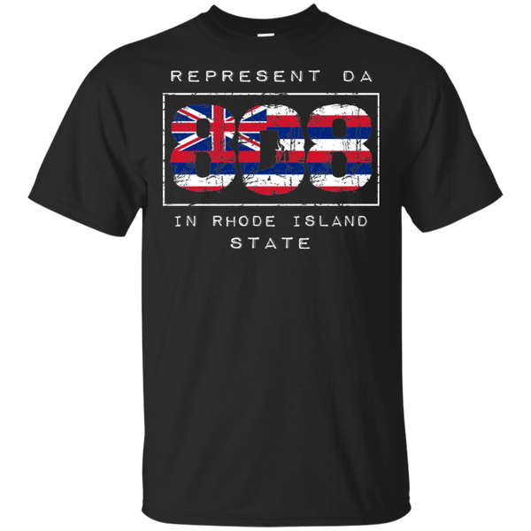 Rep Da 808 In Rhode Island State Ultra Cotton T-Shirt, T-Shirts, Hawaii Nei All Day
