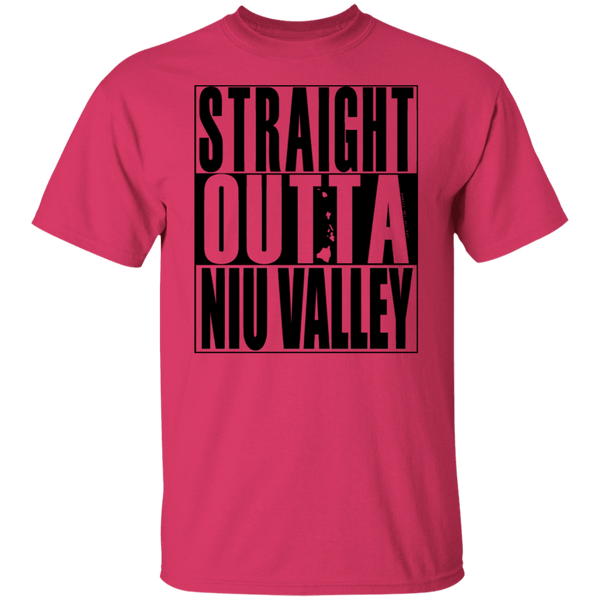 Straight Outta Niu Valley (black ink) T-Shirt