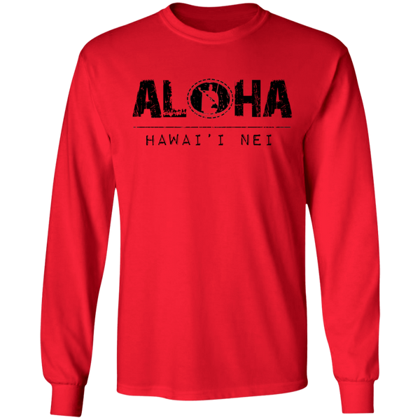 Aloha RS King Kamehameha (black) LS T-Shirt
