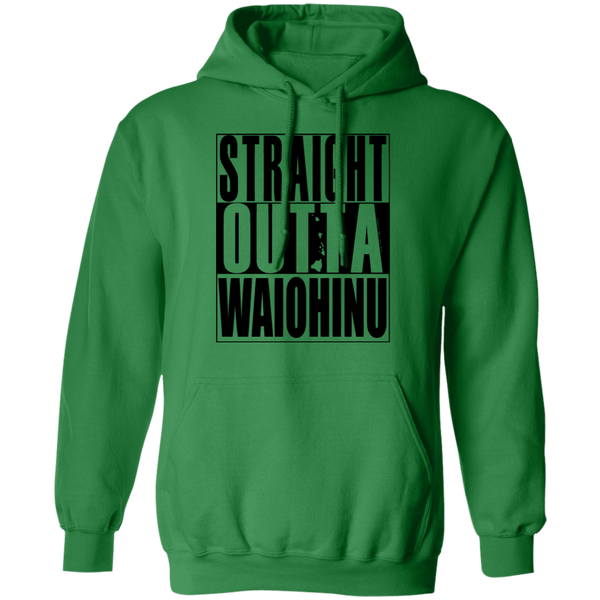 Straight Outta Waiohinu (black ink) Pullover Hoodie