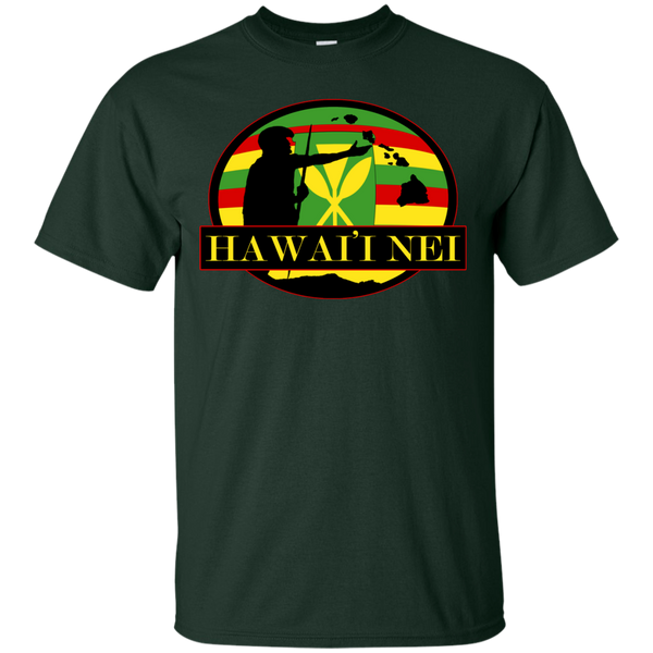 Hawai'i Nei Kanaka Maoli Custom Ultra Cotton T-Shirt - Hawaii Nei All Day